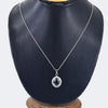 For Ideal Gift 4.50 Carat Oval Shaped Black Diamond Solitaire Pendant, 925 Silver, Excellent Cut & Luster