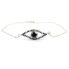 1.40 Ct AAA Certified Black Diamond Evil Eye Bracelet With Black Accents. Latest Collection & Great Shine