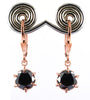 3 Ct AAA Certified Black Diamond Dangler Earring With Prong Setting