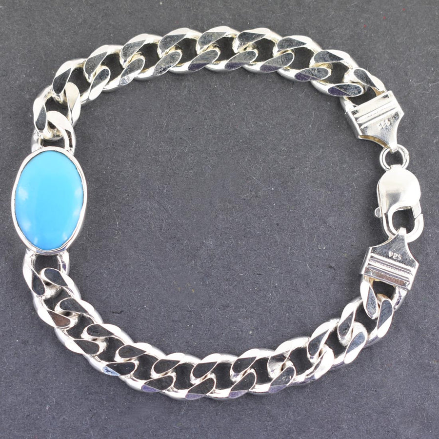 Salman Khan Silver Bracelet With Small Size Stone – Silver N Gifts