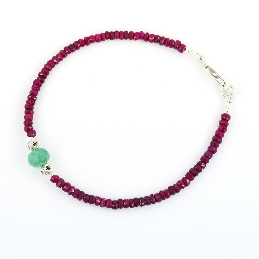 Buy Ruby Bracelet, Ruby Bracelets, Beaded Bracelets, July Birthstone Jewelry,  Womens Gift for Her, Genuine Ruby Jewelry Silver Beaded Bracelet Online in  India - Etsy