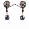 7 mm Certified Black Diamond Designer Bead Earrings in Rose Gold Finish, Great Style & Amazing Look