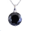 10 Ct Huge & Rare Black Diamond Solitaire Pendant, Earth Mined-Certified Diamond