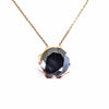 7.15 Ct Amazing Brilliant Cut Black Diamond Solitaire Pendant in Prong Setting- Great Luster & Excellent Quality