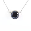 Rare 8.50 Ct Certified Black Diamond Solitaire Pendant with Bezel Setting- Great Shine & Luster