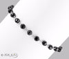 Black Diamonds Bracelet - 18 carats. 4 mm.6-8".CERTIFIED.AAA Earth Mined - ZeeDiamonds