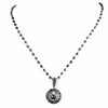 Designer 3 mm Faceted Black Diamond Chain Necklace with Fancy Pendant! Great Shine & Ideal Gift for Birthday